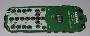 C123 disassembled with screen unsoldered
